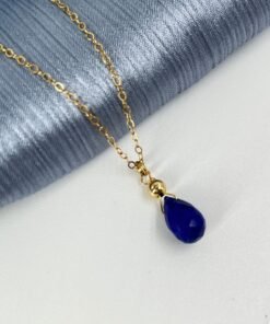 Lapis Lazuli Necklace • Gold Filled or Sterling Silver • Dainty Minimalist Jewelry