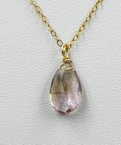 Ametrine Necklace • Gold Filled or Sterling Silver • Dainty Minimalist Jewelry