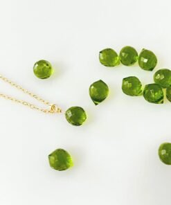 Alternative view of Peridot Necklace • Gold Filled or Sterling Silver • Dainty Minimalist Jewelry