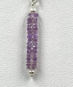 Alternative view of Amethyst Bar Necklace • Gold Filled or Sterling Silver