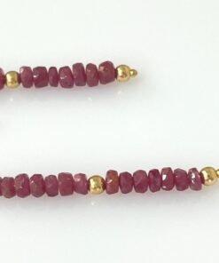 Alternative view of Ruby Earrings • Gold Filled or Sterling Silver Red Gemstone Jewelry