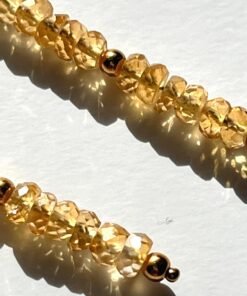 Alternative view of Citrine Dangle Earrings • Gold Filled or Sterling Silver November Birthstone