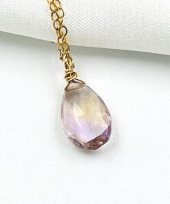 Alternative view of Ametrine Necklace • Gold Filled or Sterling Silver • Dainty Minimalist Jewelry