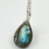 Labradorite Necklace • Gold Filled or Sterling Silver • Dainty Minimalist Jewelry
