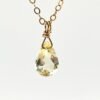 Citrine Pendant Necklace • Gold Filled or Sterling Silver • Minimalist Jewelry
