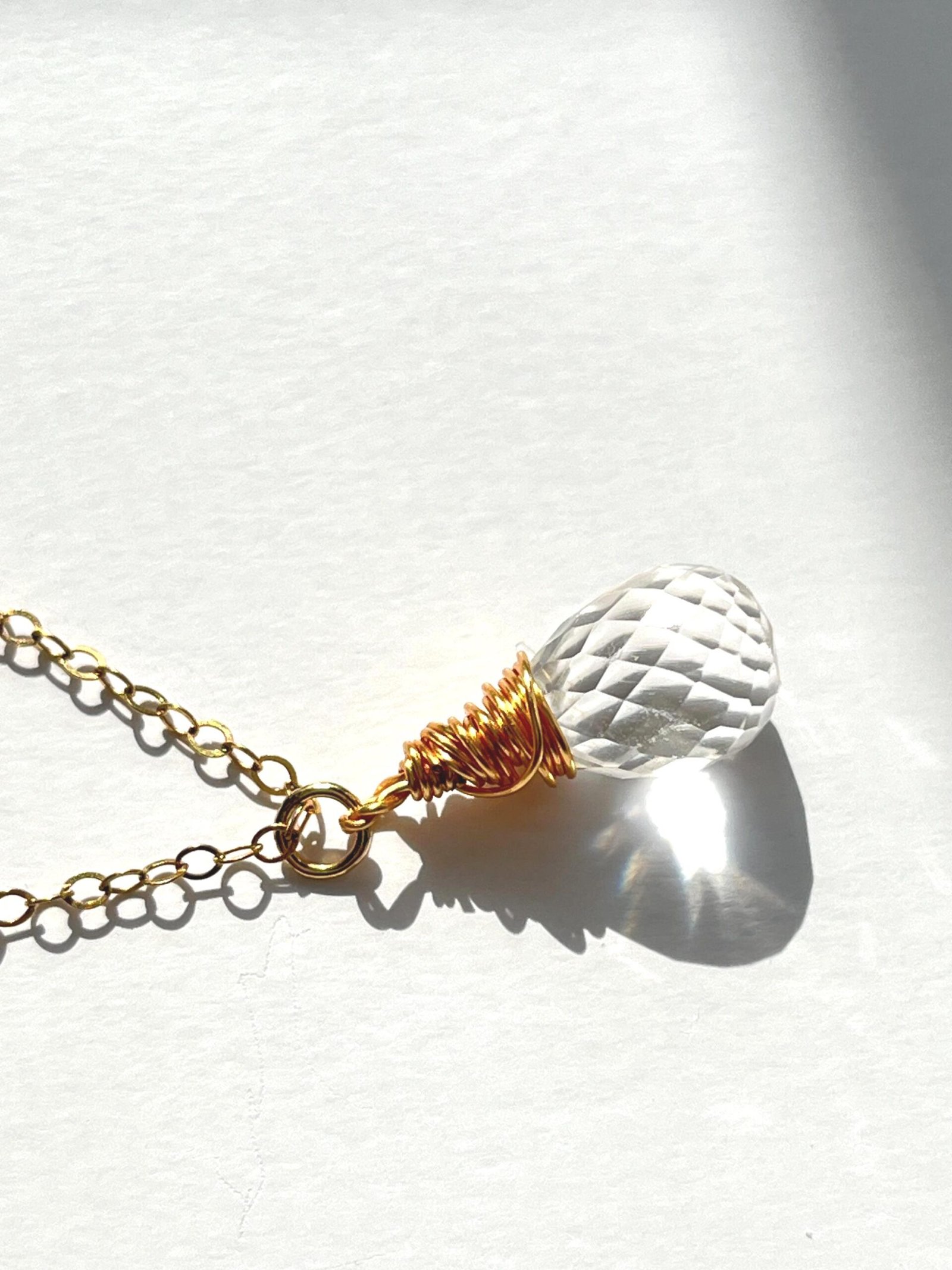 Crystal Quartz Necklace • Gold Filled or Sterling Silver • Dainty Minimalist Jewelry - Image 5