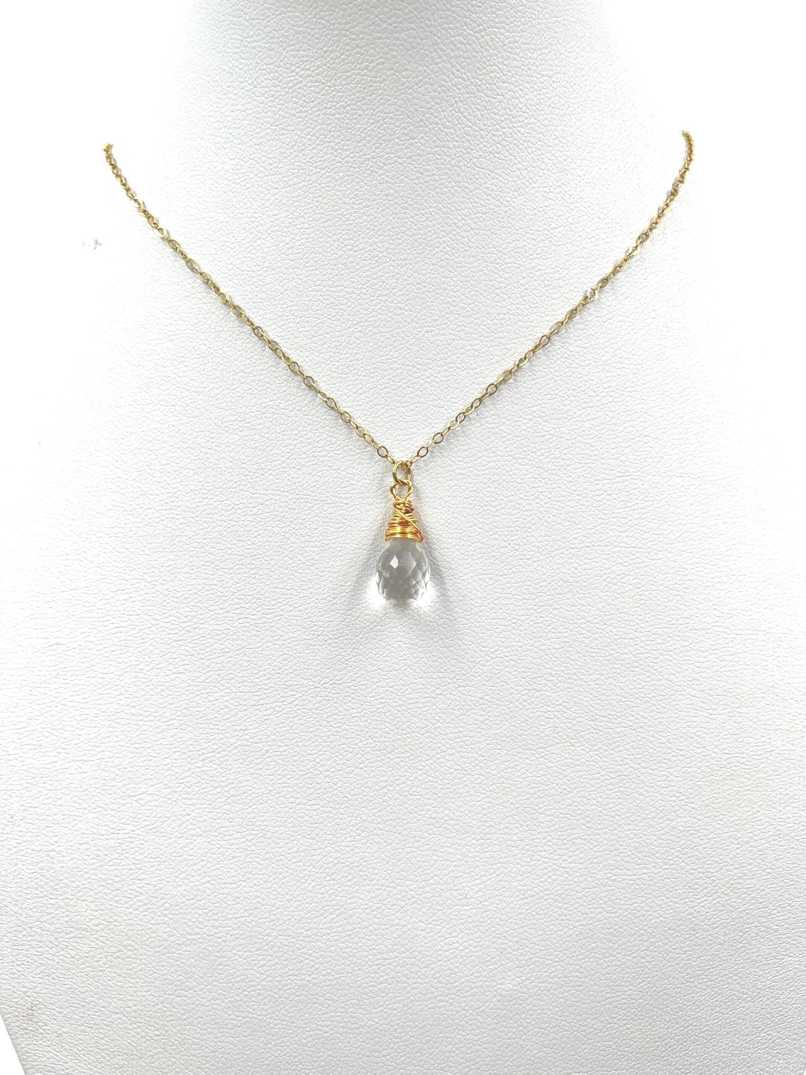 Crystal Quartz Necklace • Gold Filled or Sterling Silver • Dainty Minimalist Jewelry - Image 6