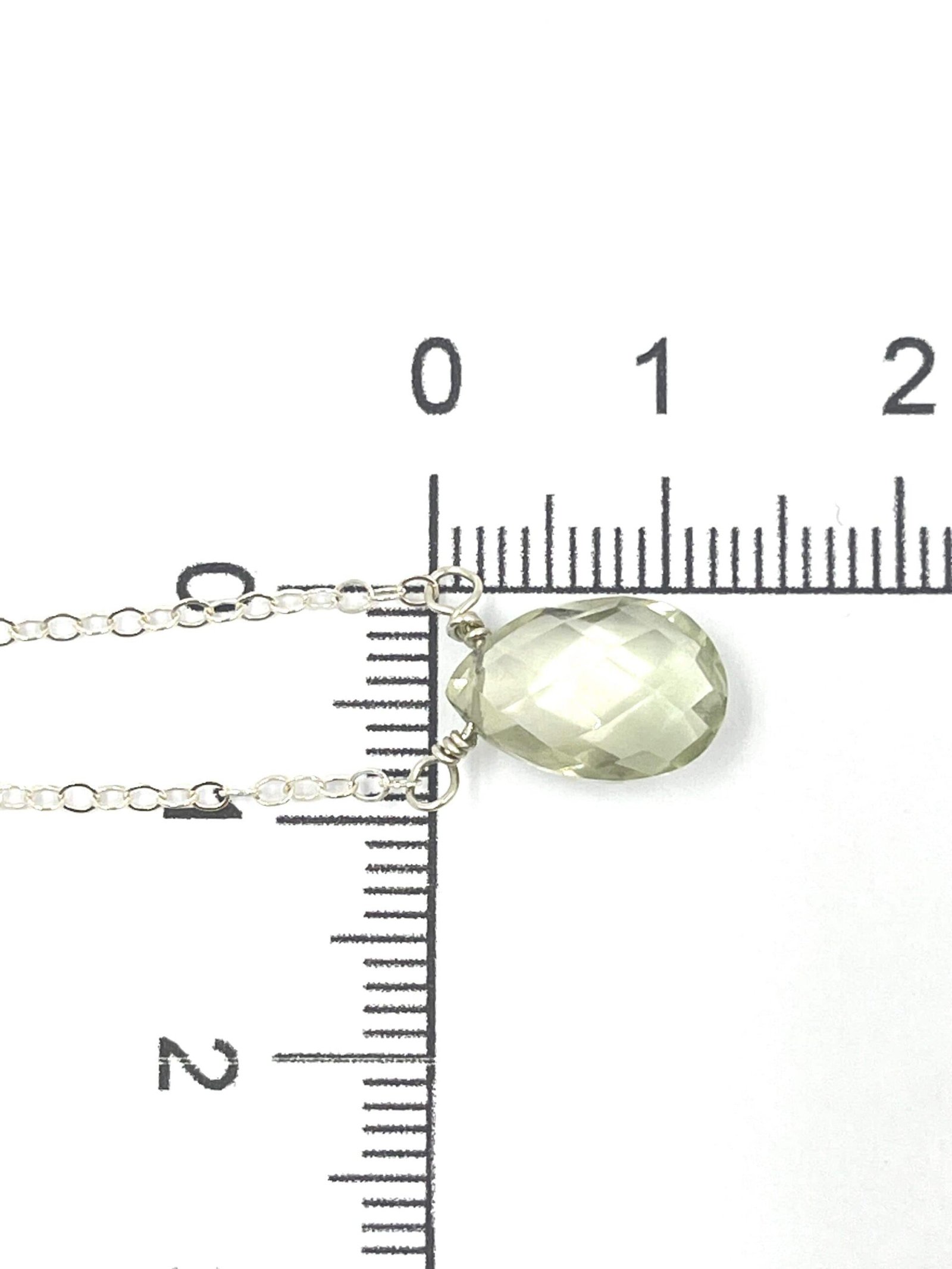 Green Amethyst Necklace • Sterling Silver or Gold Filled • Dainty Minimalist Jewelry - Image 9