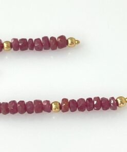 Alternative view of Ruby Earrings • Gold Filled or Sterling Silver Red Gemstone Jewelry