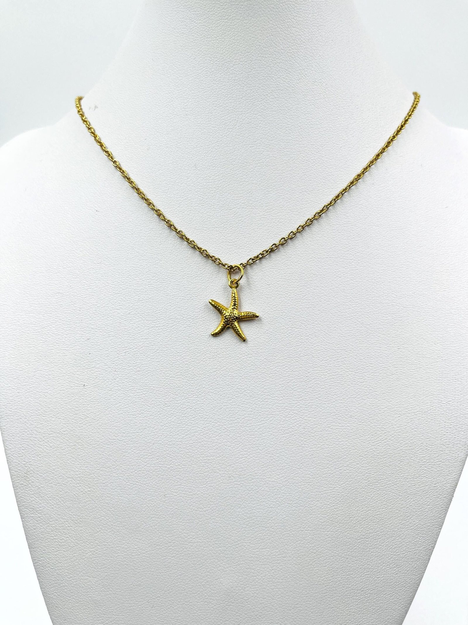 Stainless Steel Sea Star Necklace • Gold or Silver • Hypoallergenic Coastal Jewelry - Image 4