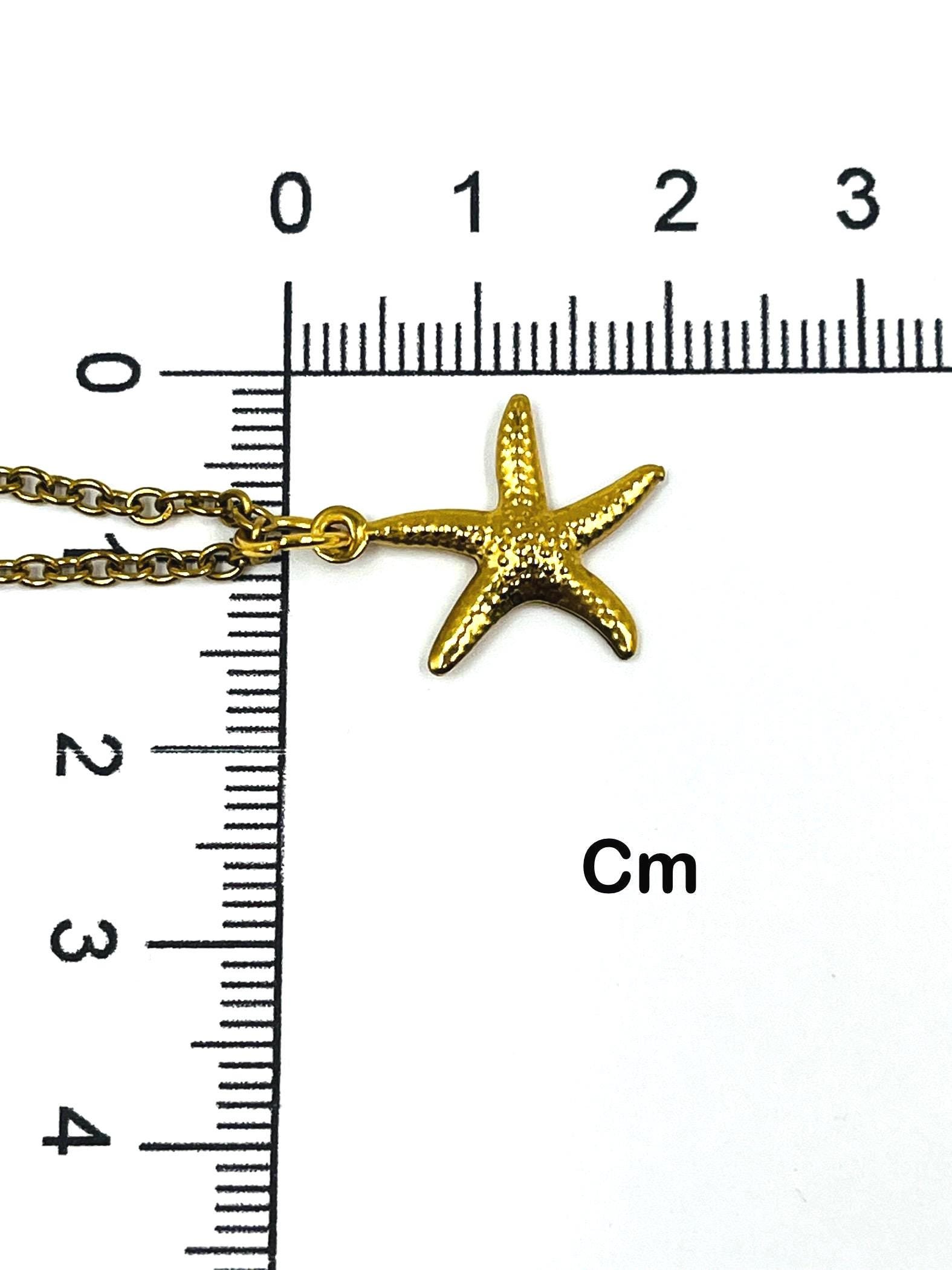Stainless Steel Sea Star Necklace • Gold or Silver • Hypoallergenic Coastal Jewelry - Image 9