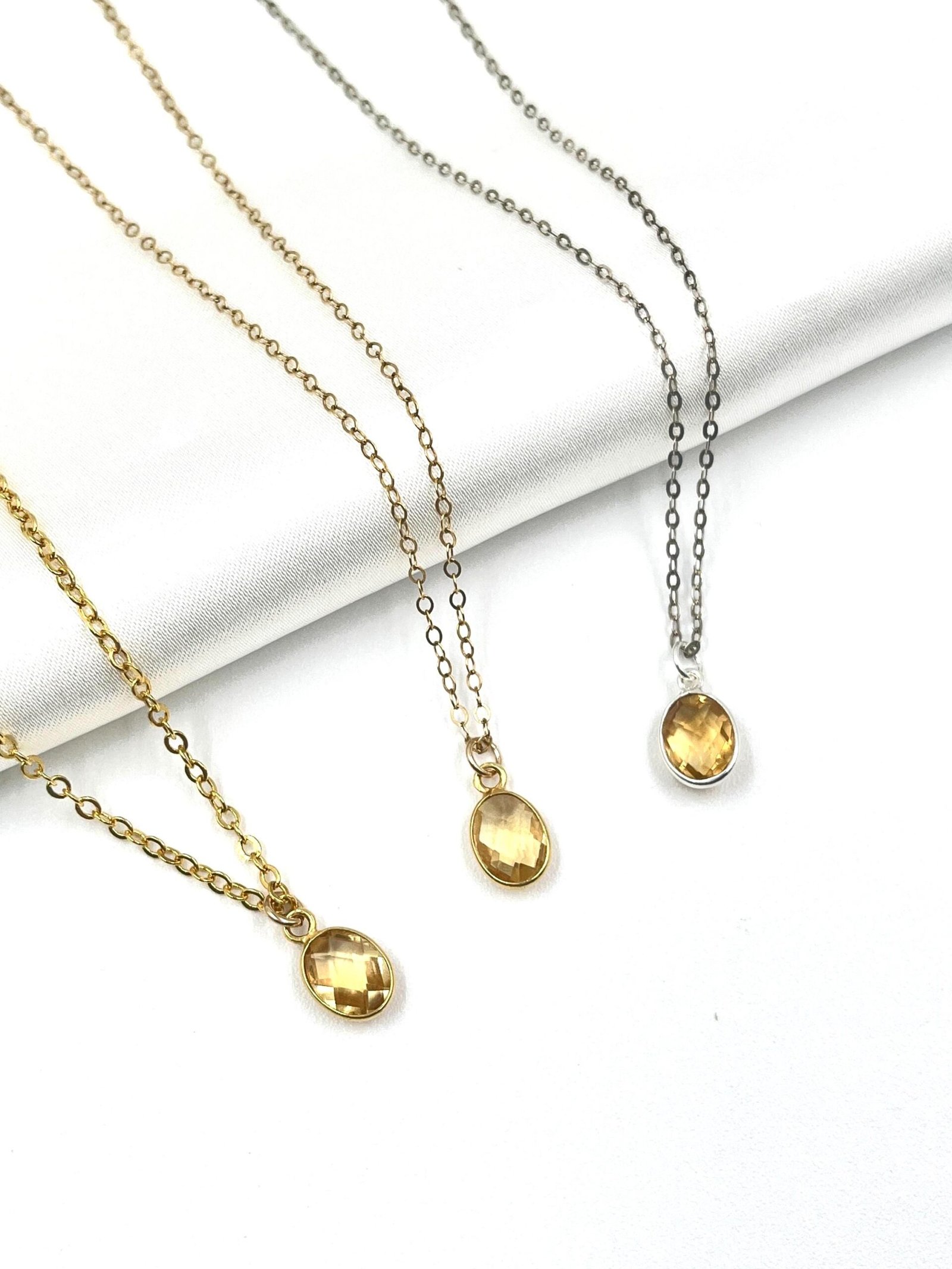 Citrine Pendant Necklace • Gold Filled or Sterling Silver • November Birthstone Jewelry - Image 9
