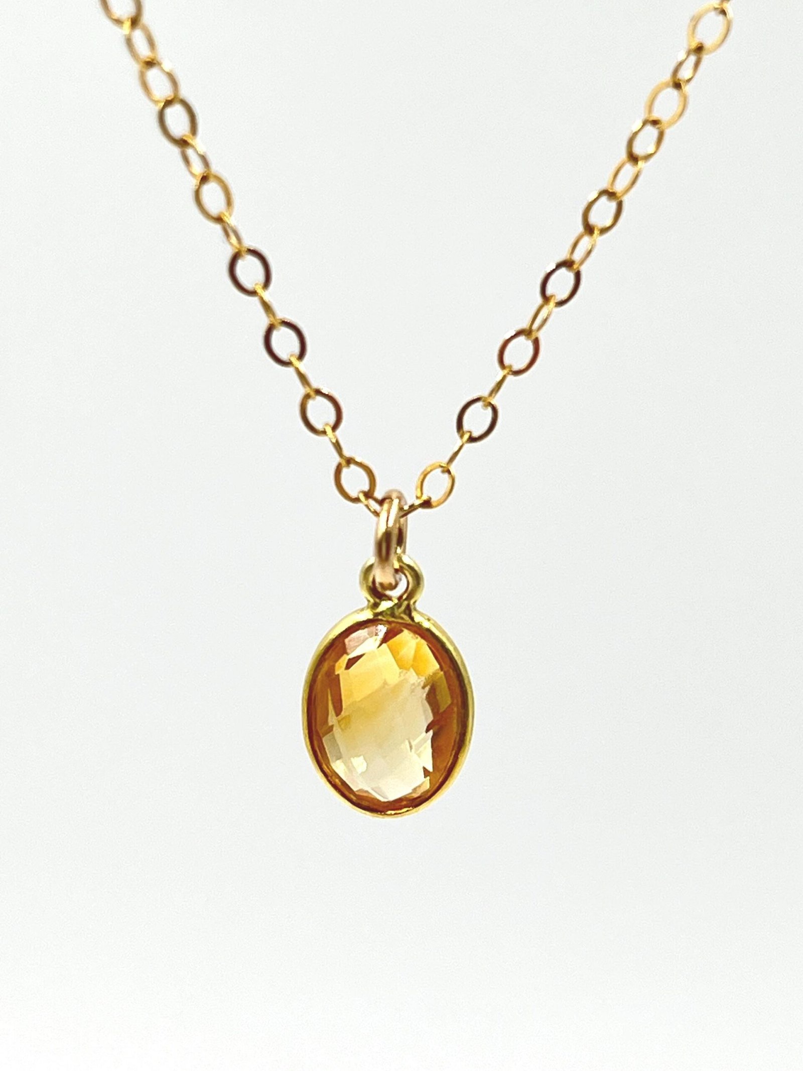 Citrine Pendant Necklace • Gold Filled or Sterling Silver • November Birthstone Jewelry - Image 12