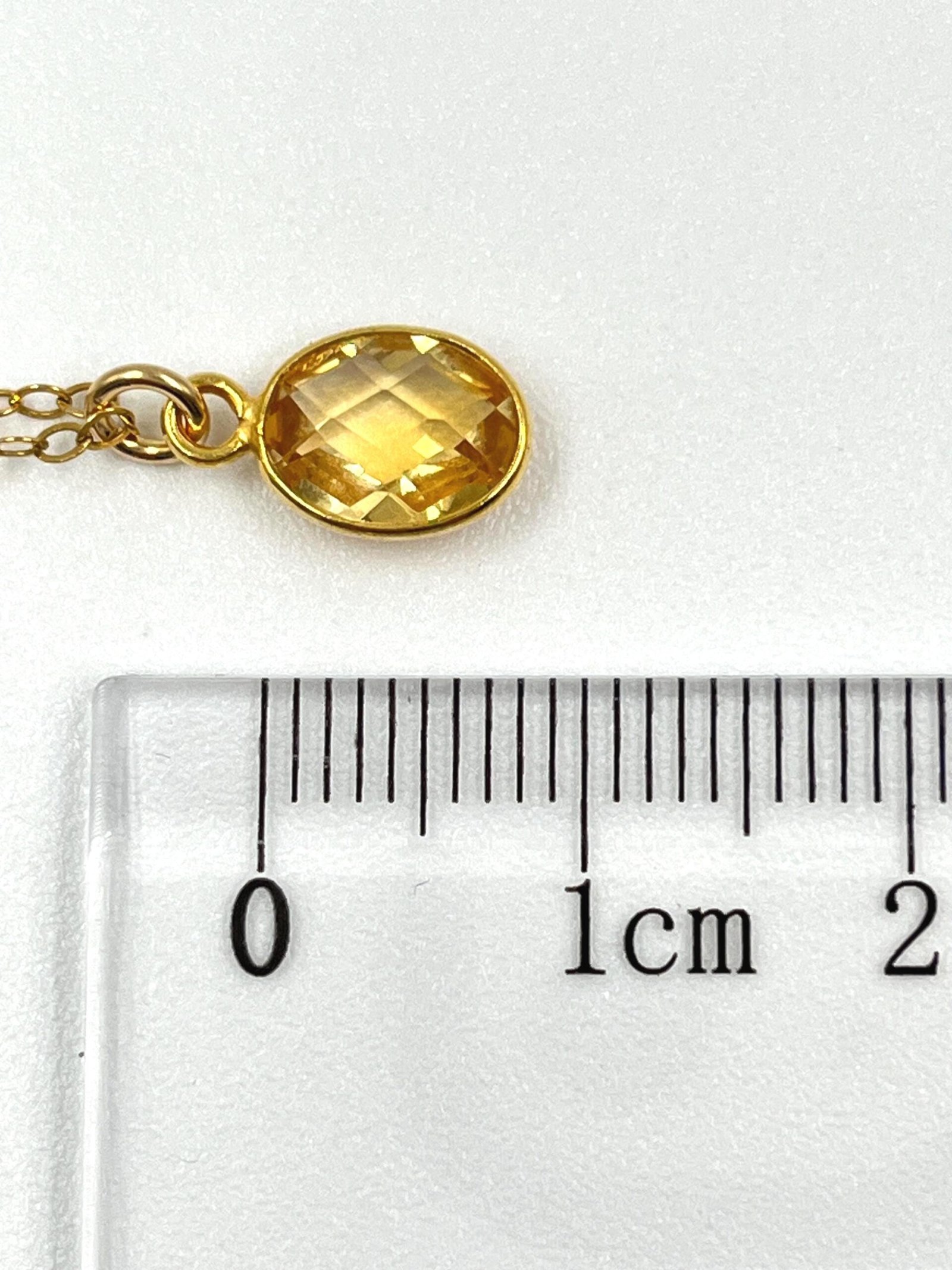 Citrine Pendant Necklace • Gold Filled or Sterling Silver • November Birthstone Jewelry - Image 4